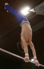 2023-12-10 Warm-up Men Poussines, Benjamines and Minimes Horizontal bar at CGC Bettembourg 2023 (Martin Rulsch) 088