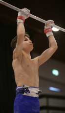 2023-12-10 Warm-up Men Poussines, Benjamines and Minimes Horizontal bar at CGC Bettembourg 2023 (Martin Rulsch) 078