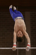 2023-12-10 Warm-up Men Poussines, Benjamines and Minimes Horizontal bar at CGC Bettembourg 2023 (Martin Rulsch) 070