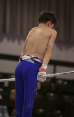 2023-12-10 Warm-up Men Poussines, Benjamines and Minimes Horizontal bar at CGC Bettembourg 2023 (Martin Rulsch) 044