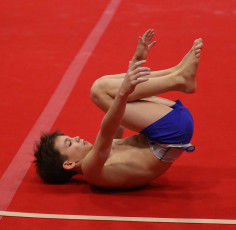 2023-12-10 Warm-up Men Poussines, Benjamines and Minimes Floor exercise at CGC Bettembourg 2023 (Martin Rulsch) 154