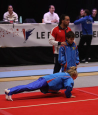 2023-12-10 Warm-up Men Poussines, Benjamines and Minimes Floor exercise at CGC Bettembourg 2023 (Martin Rulsch) 056