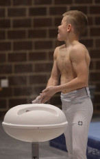 2023-12-10 Warm-up Men Poussines, Benjamines and Minimes at CGC Bettembourg 2023 Rest (Martin Rulsch) 091