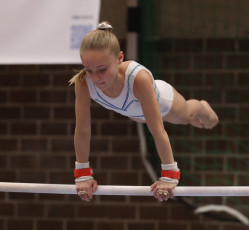 2023-12-09 Warm-up Women Poussines and Open Uneven bars at CGC Bettembourg 2023 (Martin Rulsch) 192