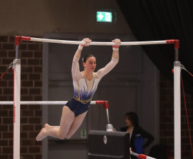 2023-12-09 Competition Women Benjamines and Jeunes Espoirs Uneven bars at CGC Bettembourg 2023 (Martin Rulsch) 033
