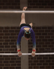 2023-12-09 Warm-up Women Benjamines and Jeunes Espoirs Balance beam Uneven bars at CGC Bettembourg 2023 (Martin Rulsch) 064