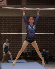 2023-12-09 Warm-up Women Benjamines and Jeunes Espoirs Balance beam Uneven bars at CGC Bettembourg 2023 (Martin Rulsch) 066