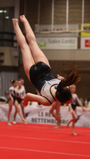 2023-12-09 Warm-up Women Benjamines and Jeunes Espoirs Balance beam Floor exercise at CGC Bettembourg 2023 (Martin Rulsch) 07