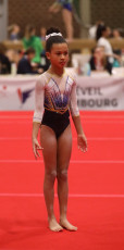 2023-12-09 Warm-up Women Benjamines and Jeunes Espoirs Balance beam Floor exercise at CGC Bettembourg 2023 (Martin Rulsch) 09