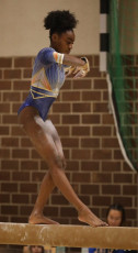2023-12-09 Competition Women Benjamines and Jeunes Espoirs Balance beam at CGC Bettembourg 2023 (Martin Rulsch) 336
