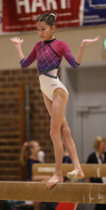 2023-12-09 Competition Women Benjamines and Jeunes Espoirs Balance beam at CGC Bettembourg 2023 (Martin Rulsch) 289