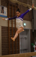 2023-12-09 Warm-up Women Benjamines and Jeunes Espoirs Balance beam Balance beam at CGC Bettembourg 2023 (Martin Rulsch) 007