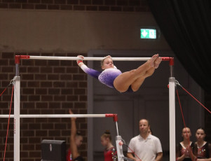 2023-12-09 Competition Women Poussines and Open Uneven bars at CGC Bettembourg 2023 (Martin Rulsch) 086