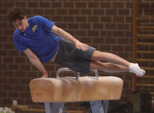 2023-12-09 Training Men 9 December Pommel horse at CGC Bettembourg 2023 (Martin Rulsch) 153