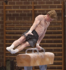 2023-12-09 Training Men 9 December Pommel horse at CGC Bettembourg 2023 (Martin Rulsch) 148