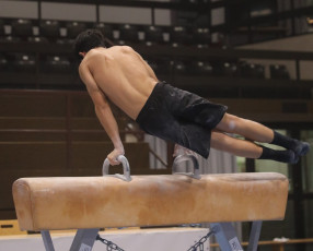 2023-12-09 Training Men 9 December Pommel horse at CGC Bettembourg 2023 (Martin Rulsch) 133