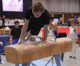 2023-12-09 Training Men 9 December Pommel horse at CGC Bettembourg 2023 (Martin Rulsch) 100