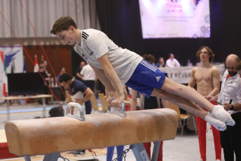 2023-12-10 Warm-up Men Jeunes Espoirs and Open Pommel horse at CGC Bettembourg 2023 (Martin Rulsch) 81