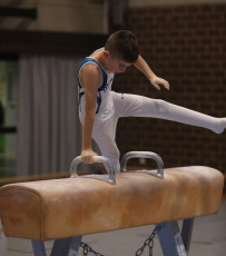 2023-12-10 Warm-up Men Poussines, Benjamines and Minimes Pommel horse at CGC Bettembourg 2023 (Martin Rulsch) 101