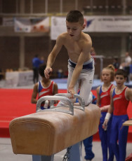 2023-12-10 Warm-up Men Poussines, Benjamines and Minimes Pommel horse at CGC Bettembourg 2023 (Martin Rulsch) 038