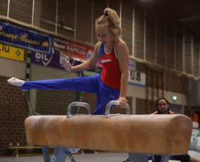 2023-12-10 Warm-up Men Poussines, Benjamines and Minimes Pommel horse at CGC Bettembourg 2023 (Martin Rulsch) 017