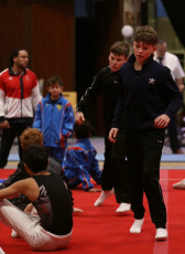 2023-12-10 Warm-up Men Poussines, Benjamines and Minimes at CGC Bettembourg 2023 Rest (Martin Rulsch) 025