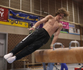 2023-12-09 Training Men 9 December Pommel horse at CGC Bettembourg 2023 (Martin Rulsch) 085