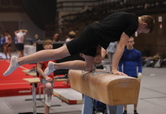 2023-12-09 Training Men 9 December Pommel horse at CGC Bettembourg 2023 (Martin Rulsch) 039
