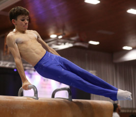 2023-12-09 Training Men 9 December Pommel horse at CGC Bettembourg 2023 (Martin Rulsch) 029