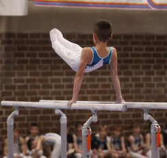 2023-12-10 Competition Men Poussines, Benjamines and Minimes Parallel bars at CGC Bettembourg 2023 (Martin Rulsch) 041