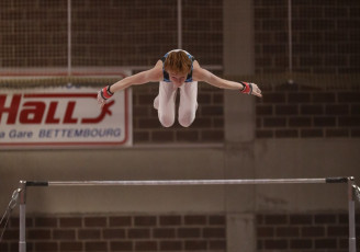 2023-12-10 Competition Men Poussines, Benjamines and Minimes Horizontal bar at CGC Bettembourg 2023 (Martin Rulsch) 072