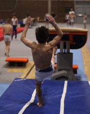 2023-12-10 Warm-up Men Poussines, Benjamines and Minimes Vault at CGC Bettembourg 2023 (Martin Rulsch) 23