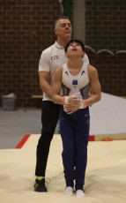 2023-12-10 Warm-up Men Poussines, Benjamines and Minimes Still rings at CGC Bettembourg 2023 (Martin Rulsch) 138