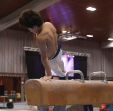 2023-12-10 Warm-up Men Poussines, Benjamines and Minimes Pommel horse at CGC Bettembourg 2023 (Martin Rulsch) 082