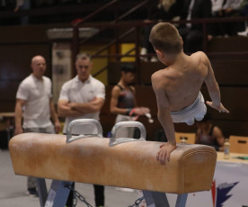 2023-12-10 Warm-up Men Poussines, Benjamines and Minimes Pommel horse at CGC Bettembourg 2023 (Martin Rulsch) 030