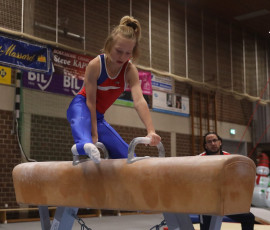 2023-12-10 Warm-up Men Poussines, Benjamines and Minimes Pommel horse at CGC Bettembourg 2023 (Martin Rulsch) 020