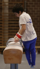 2023-12-10 Warm-up Men Poussines, Benjamines and Minimes Pommel horse at CGC Bettembourg 2023 (Martin Rulsch) 001