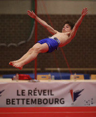 2023-12-10 Warm-up Men Poussines, Benjamines and Minimes Floor exercise at CGC Bettembourg 2023 (Martin Rulsch) 117