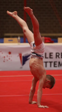 2023-12-10 Warm-up Men Poussines, Benjamines and Minimes Floor exercise at CGC Bettembourg 2023 (Martin Rulsch) 050