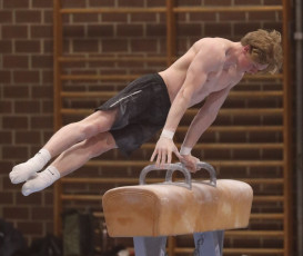 2023-12-09 Training Men 9 December Pommel horse at CGC Bettembourg 2023 (Martin Rulsch) 150