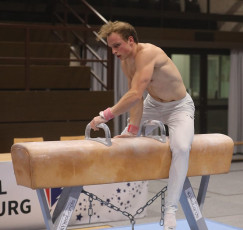 2023-12-09 Training Men 9 December Pommel horse at CGC Bettembourg 2023 (Martin Rulsch) 142