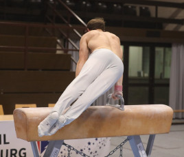 2023-12-09 Training Men 9 December Pommel horse at CGC Bettembourg 2023 (Martin Rulsch) 140