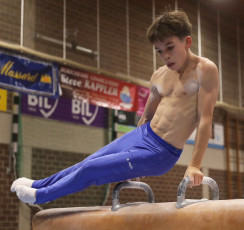 2023-12-09 Training Men 9 December Pommel horse at CGC Bettembourg 2023 (Martin Rulsch) 084