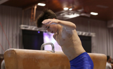 2023-12-09 Training Men 9 December Pommel horse at CGC Bettembourg 2023 (Martin Rulsch) 034