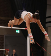 2023-12-09 Warm-up Women Poussines and Open Uneven bars at CGC Bettembourg 2023 (Martin Rulsch) 098