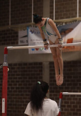 2023-12-09 Warm-up Women Benjamines and Jeunes Espoirs Balance beam Uneven bars at CGC Bettembourg 2023 (Martin Rulsch) 070