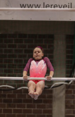 2023-12-09 Warm-up Women Benjamines and Jeunes Espoirs Balance beam Uneven bars at CGC Bettembourg 2023 (Martin Rulsch) 045