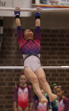 2023-12-09 Warm-up Women Benjamines and Jeunes Espoirs Balance beam Uneven bars at CGC Bettembourg 2023 (Martin Rulsch) 002