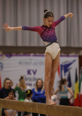 2023-12-09 Warm-up Women Benjamines and Jeunes Espoirs Balance beam Balance beam at CGC Bettembourg 2023 (Martin Rulsch) 080