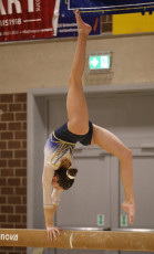 2023-12-09 Competition Women Benjamines and Jeunes Espoirs Balance beam at CGC Bettembourg 2023 (Martin Rulsch) 206
